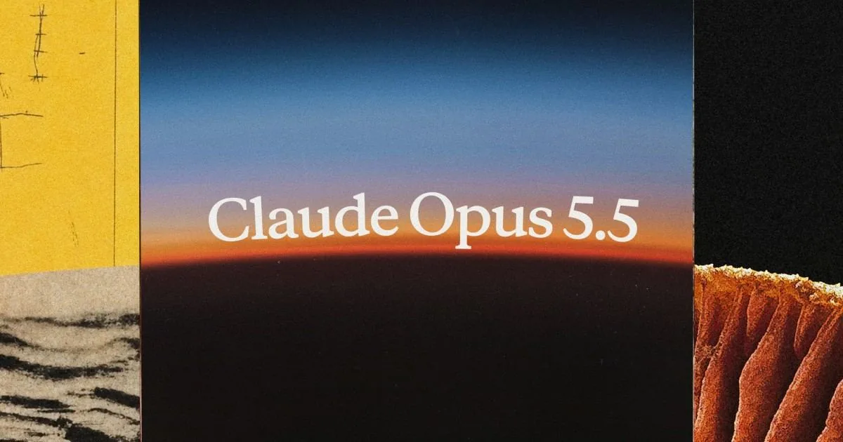 Claude Opus 5.5 announcement artwork from Anthropic's September 2026 release