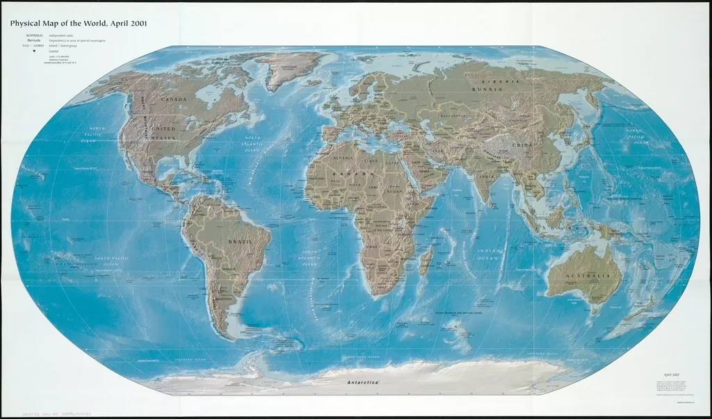 Printed physical map of the world, like landmarks that help screen reader users navigate