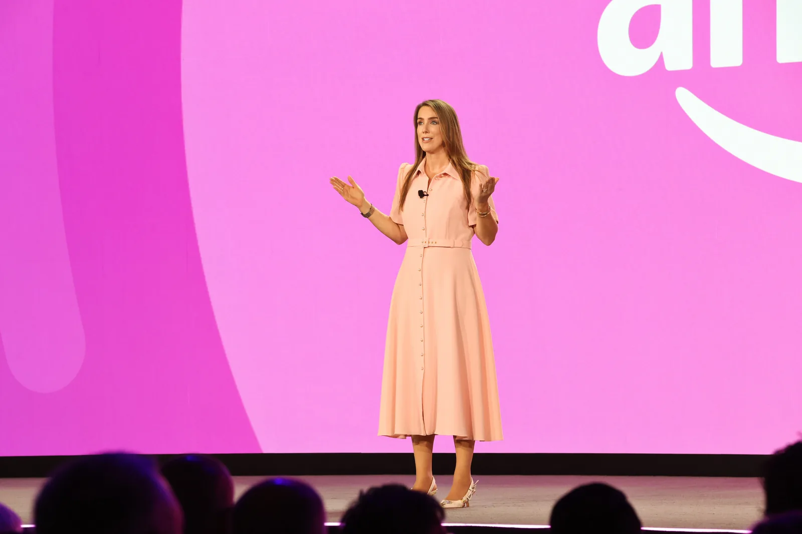 Amazon executive on stage at Amazon Accelerate 2026 presenting Listing Protection