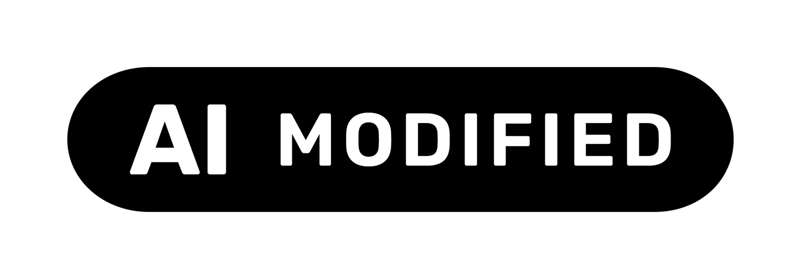Official EU icon reading AI MODIFIED for labelling partly AI-manipulated content