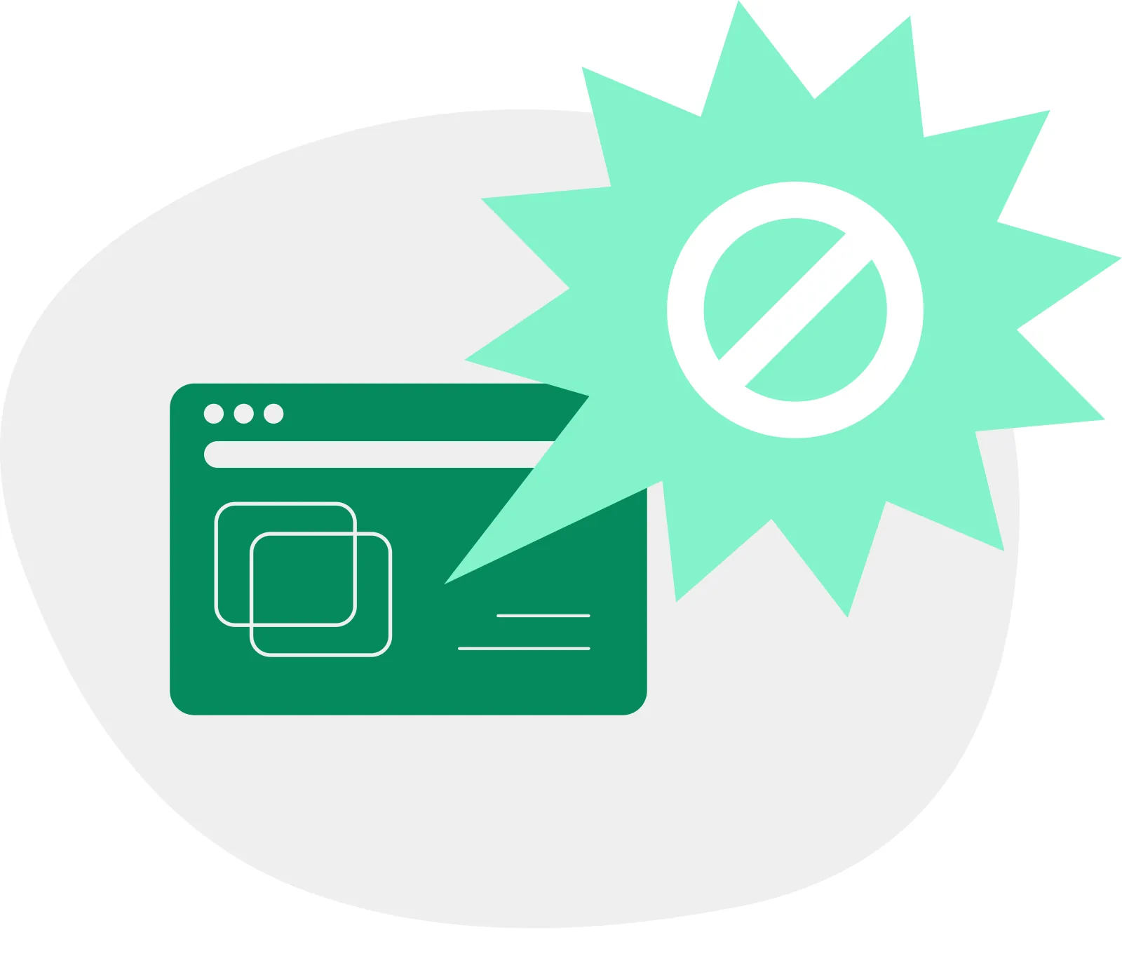 Illustration of a browser sending an opt-out preference signal to stop the sale of personal data