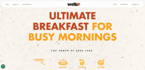 Wello World healthy snack products arranged on a table